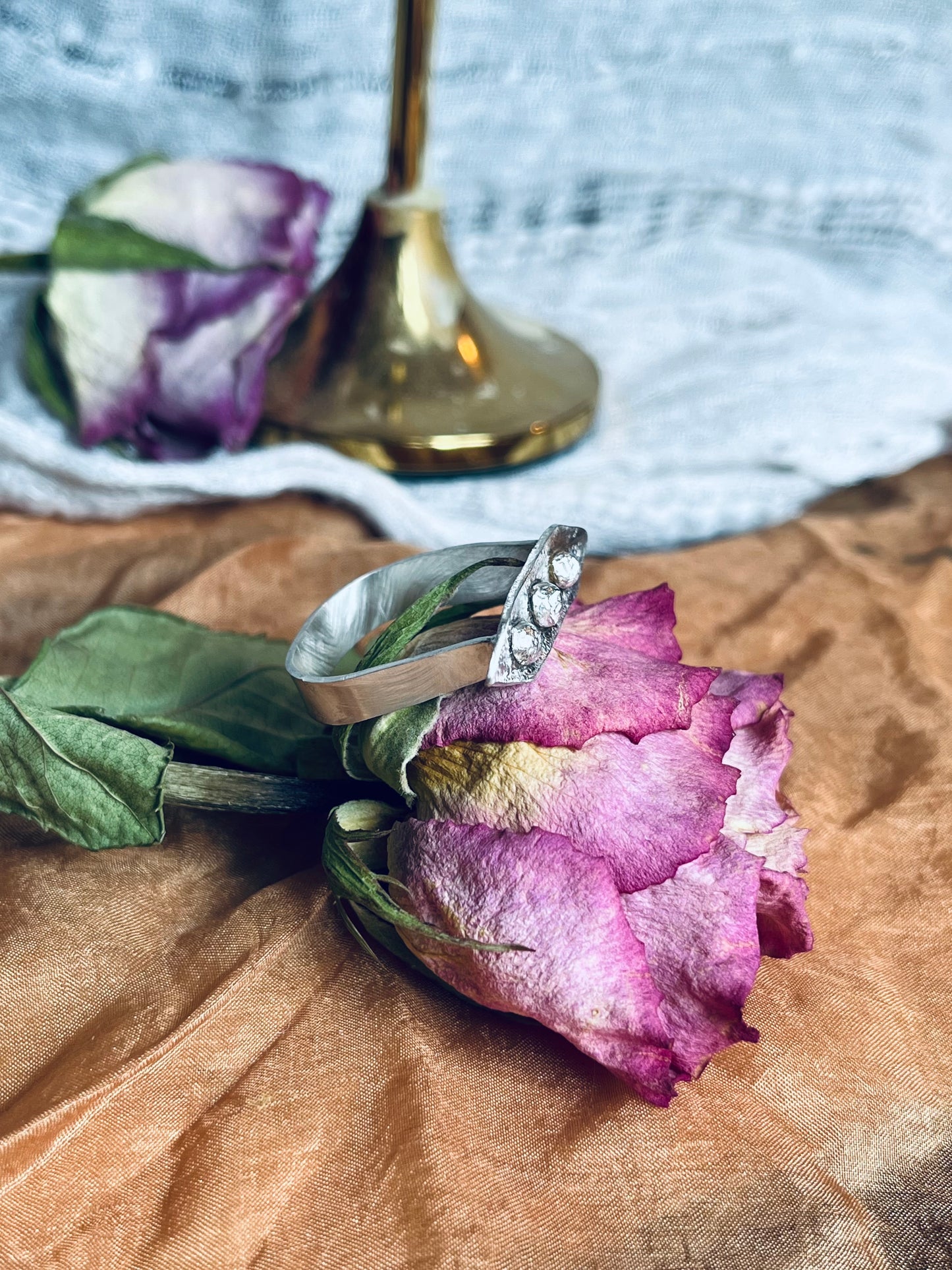 one of a kind "peapod" ring