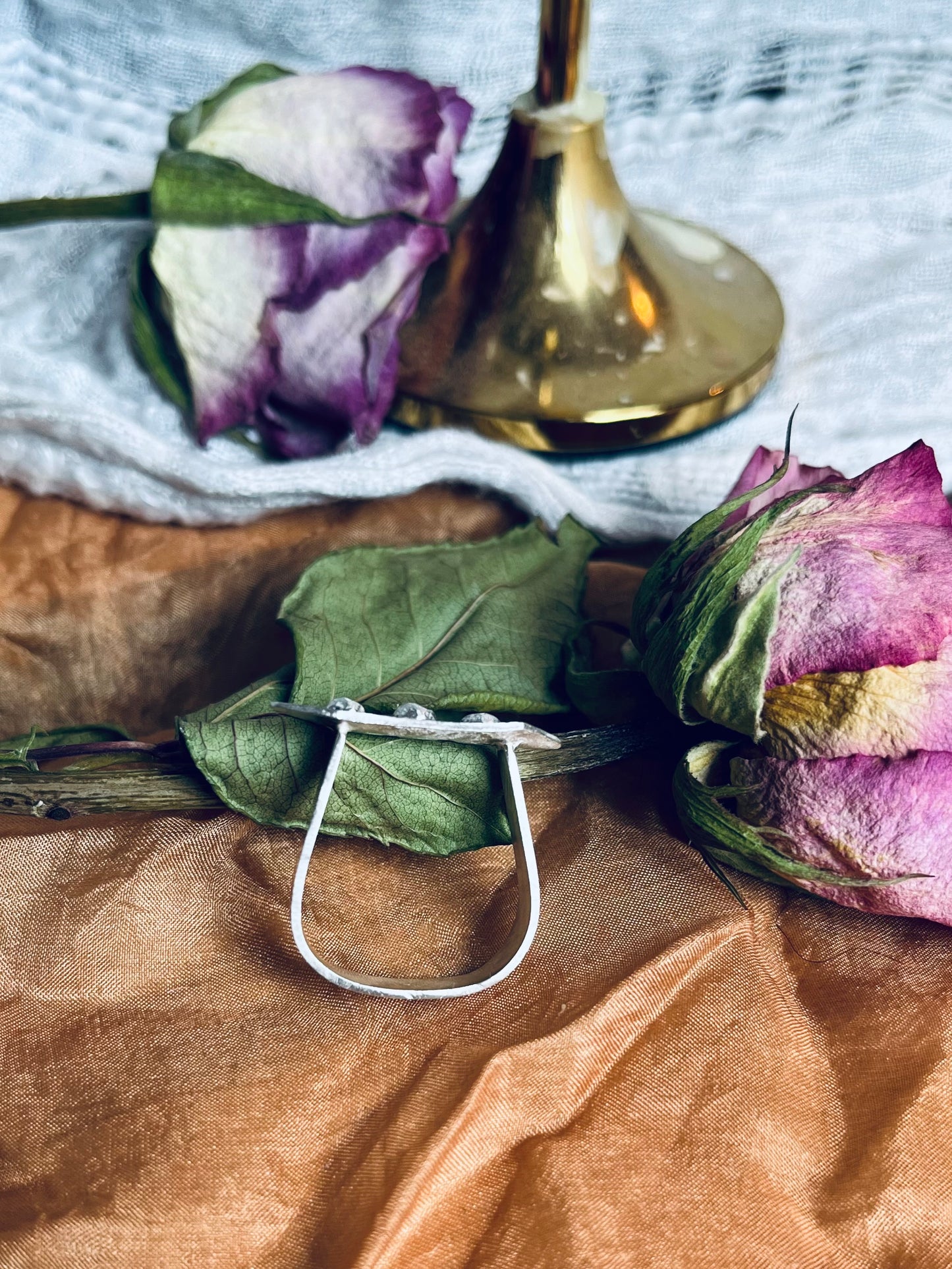 one of a kind "peapod" ring